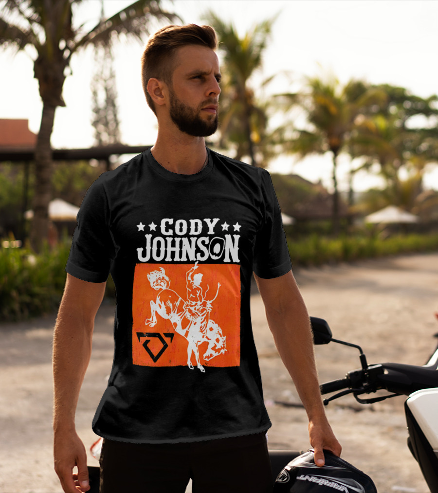 Cody Johnson Cowboy Rodeo Bucking Horse Vintage Western T-Shirt