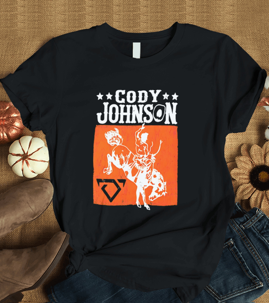 Cody Johnson Cowboy Rodeo Bucking Horse Vintage Western T-Shirt