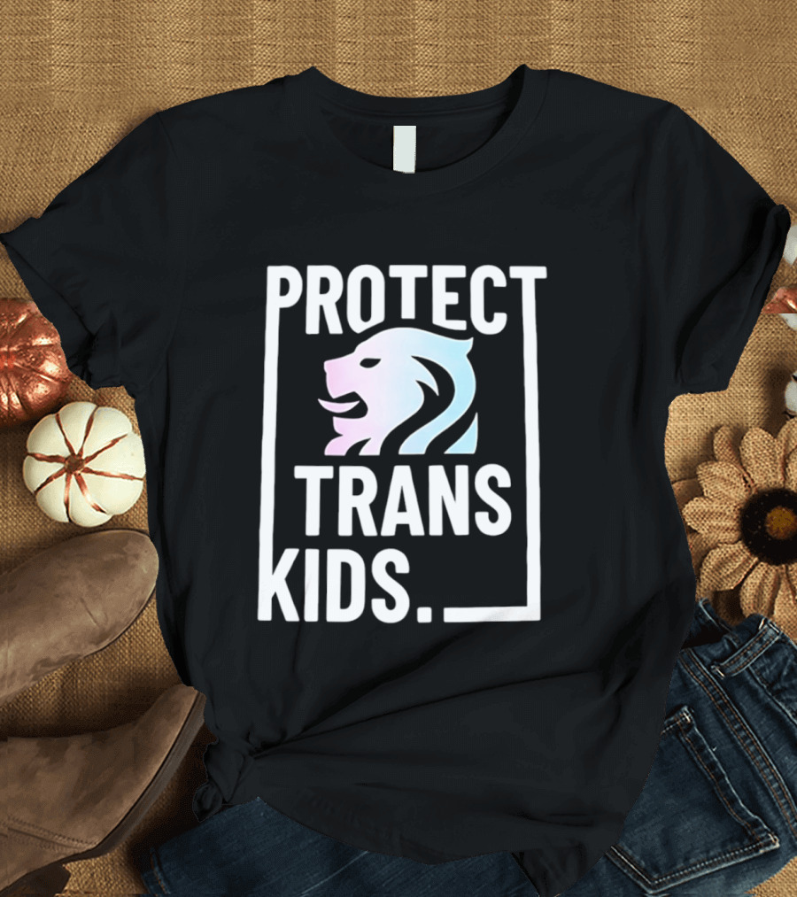 Protect Trans Kids Lion T-Shirt