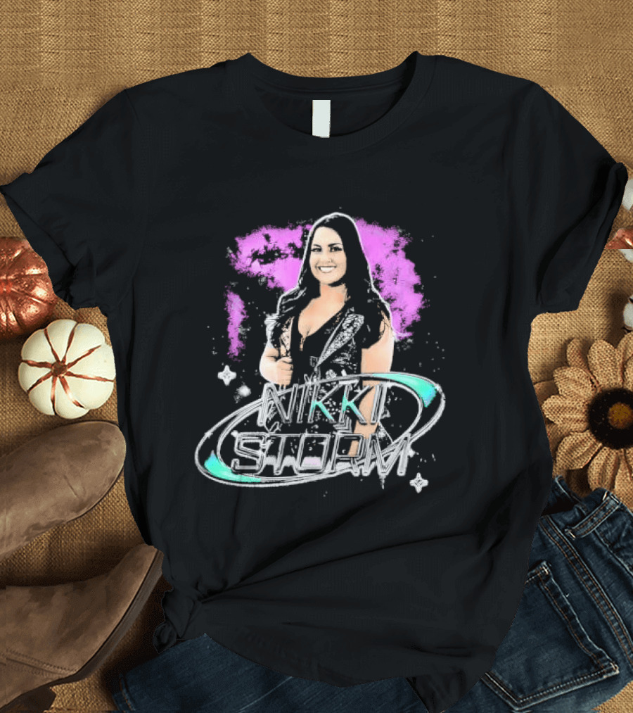 Nikki Storm Featuring Professional Wrestler Nikki Storm Vibrant Splash T-Shirt