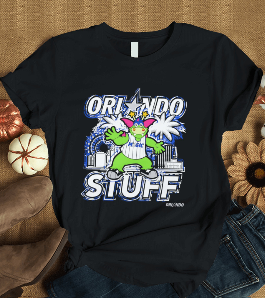 Orlando Magic Stuff Mascot NBA Basketball Fantasy Fun T-Shirt