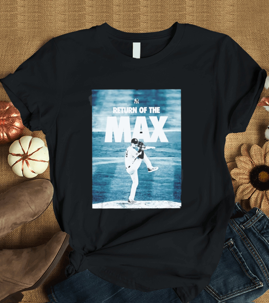 Return Of The Max Fried New York Yankees 54 MLB Pitching Action T-Shirt