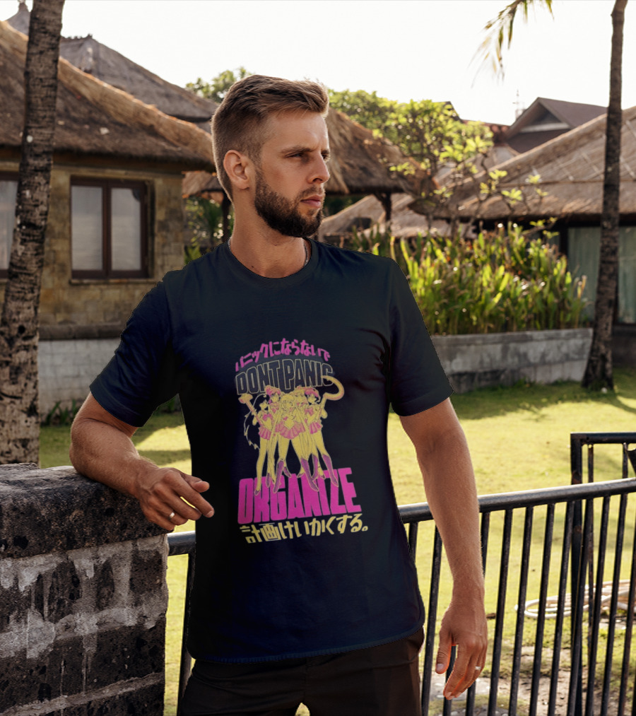 Sailor Moon Don't Panic Organize Japanese T-Shirt