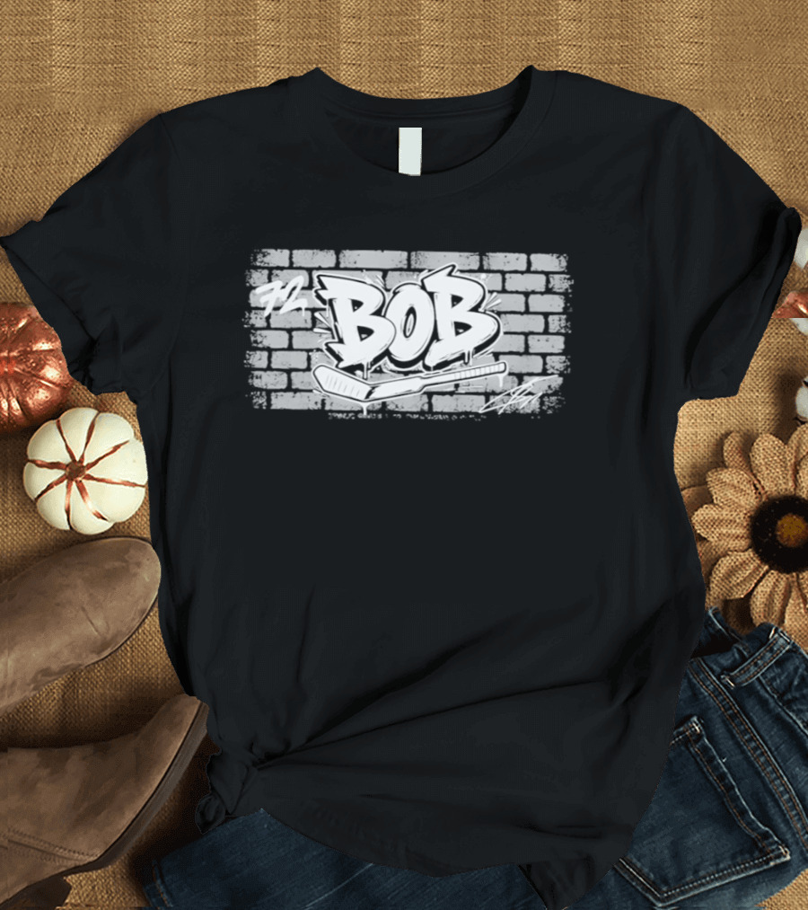 Toronto Sergei Bobrovsky Brickwall Bob Graffiti T-Shirt