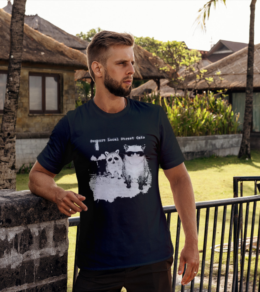 Support Local Street Cats Feline Advocacy T-Shirt