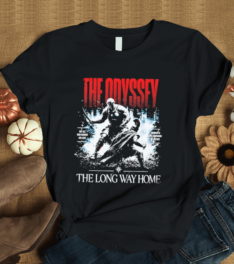 The Odyssey The Long Way Home Skiing Adventure T-Shirt