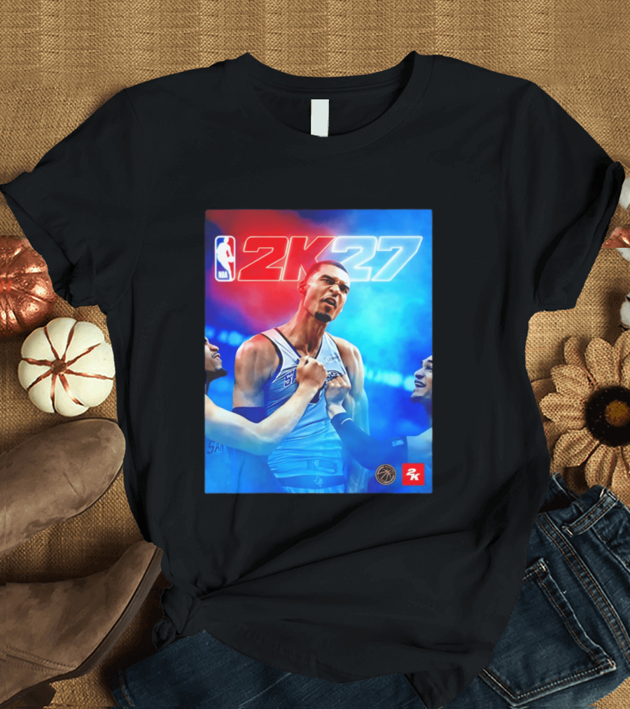 NBA 2K27 Victor Wembanyama San Antonio Spurs T-Shirt
