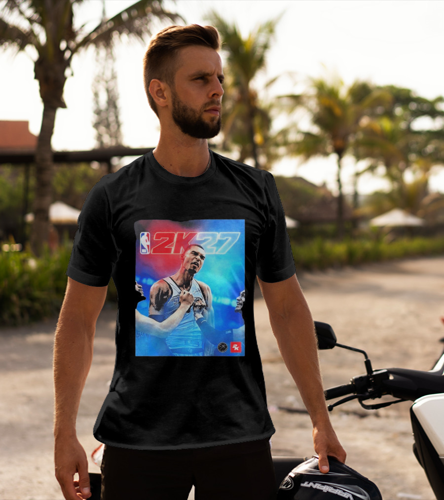 Victor Wembanyama NBA 2K27 Cover Athlete Basketball Gaming 2K Sports T-Shirt