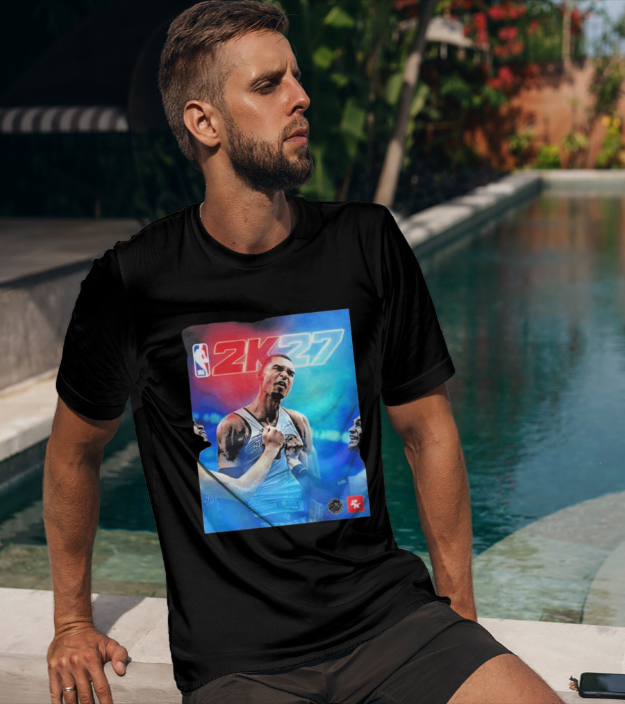 Victor Wembanyama NBA 2K27 Cover Athlete Basketball Gaming 2K Sports T-Shirt