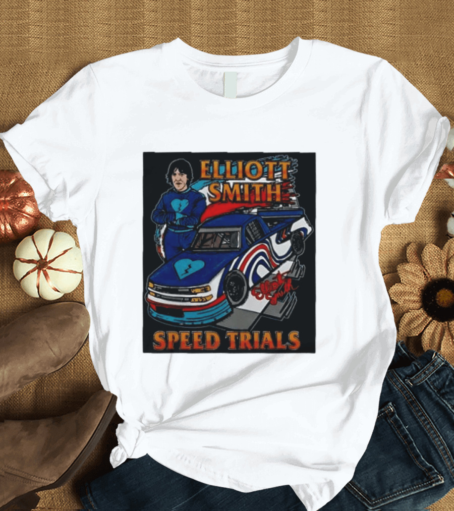 Elliott Smith Speed Trials Racing Car T-Shirt