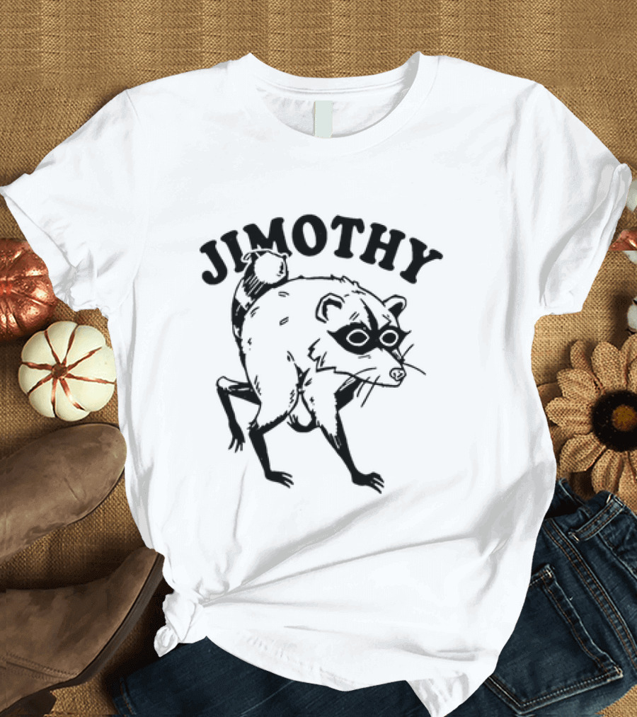 Jimothy Raccoon Doodle Sketch T-Shirt