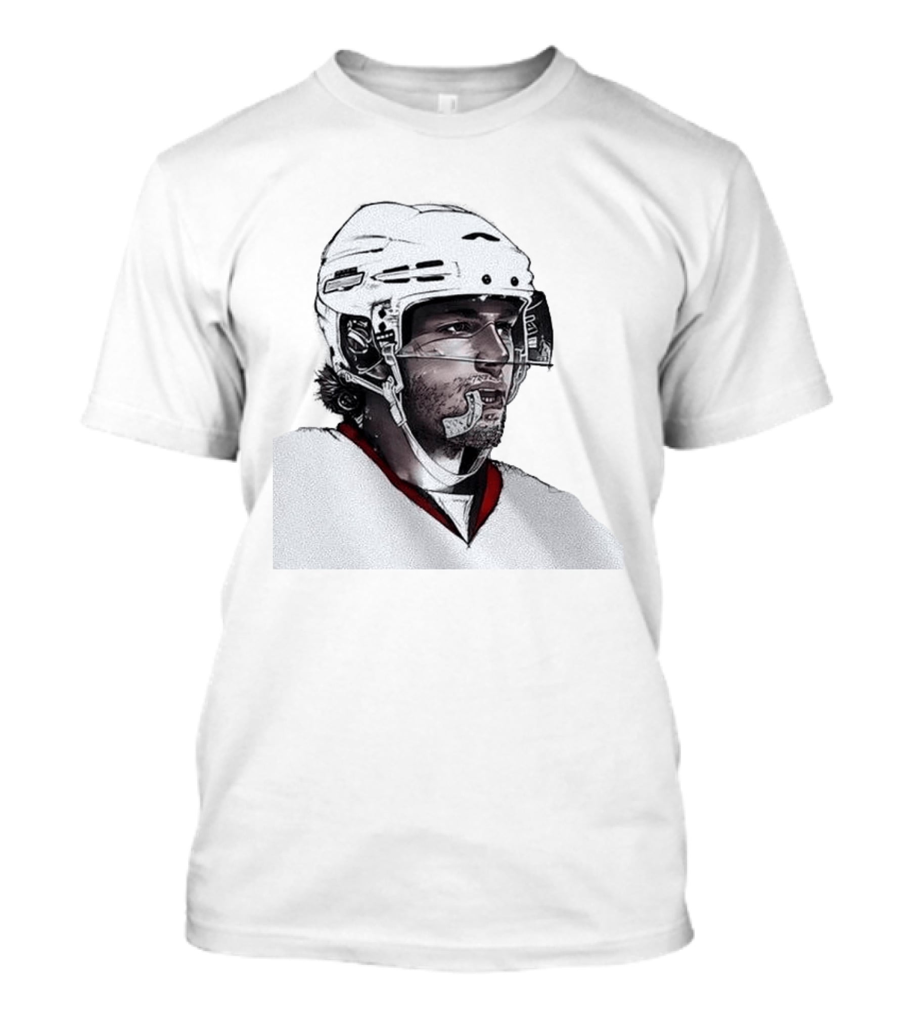 NHL Carolina Hurricanes Mouthguard Action Hockey Player T-Shirt