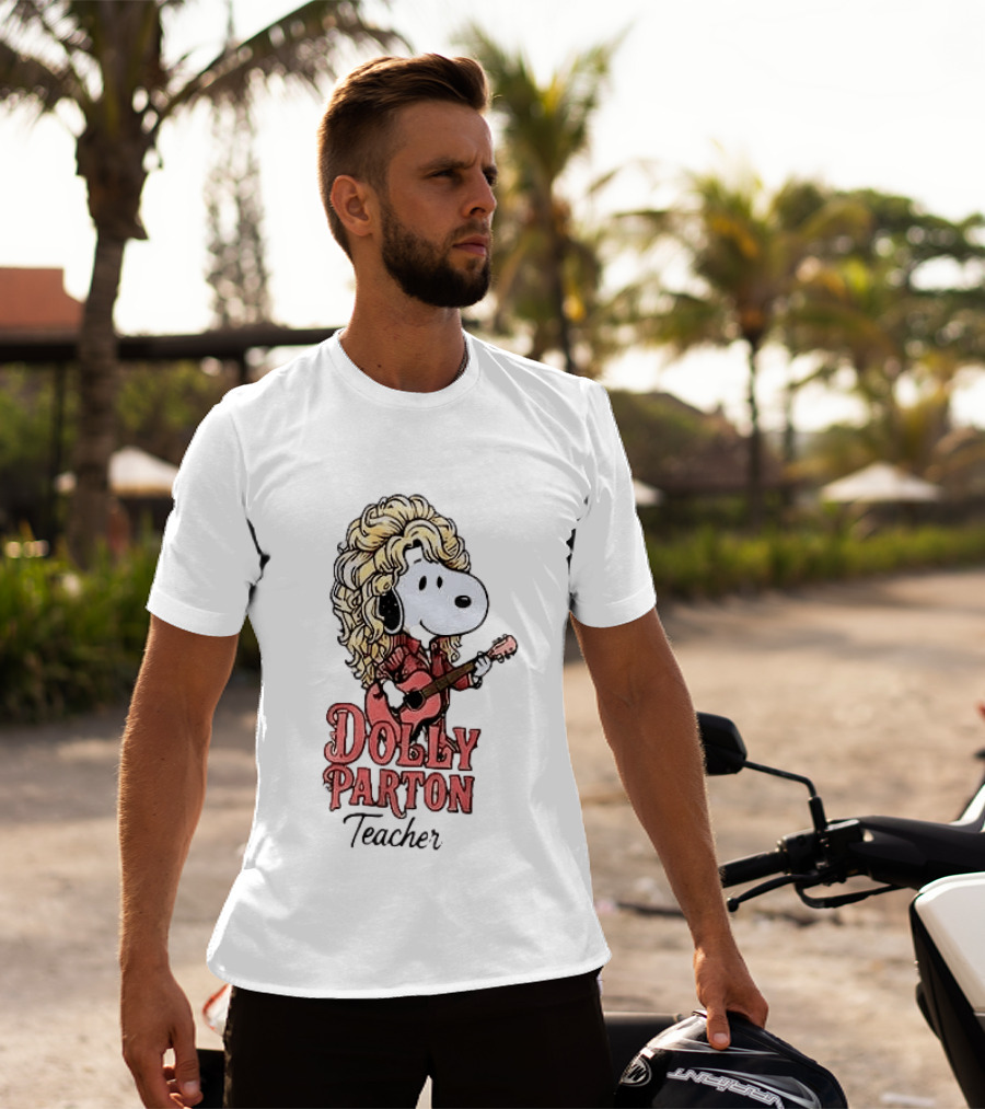 Dolly Parton Teacher Snoopy Plays Guitar T-Shirt