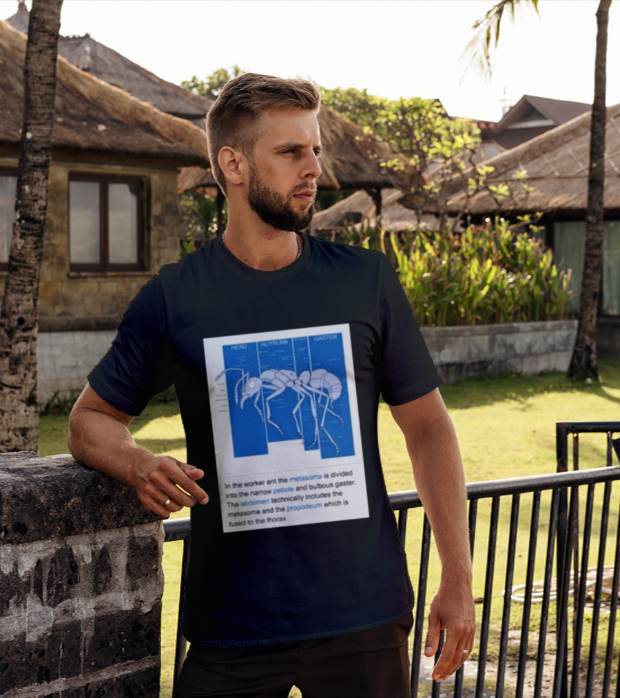 Head Alitrunk Gaster Metasoma Petiole Anatomy Of An Ant T-Shirt