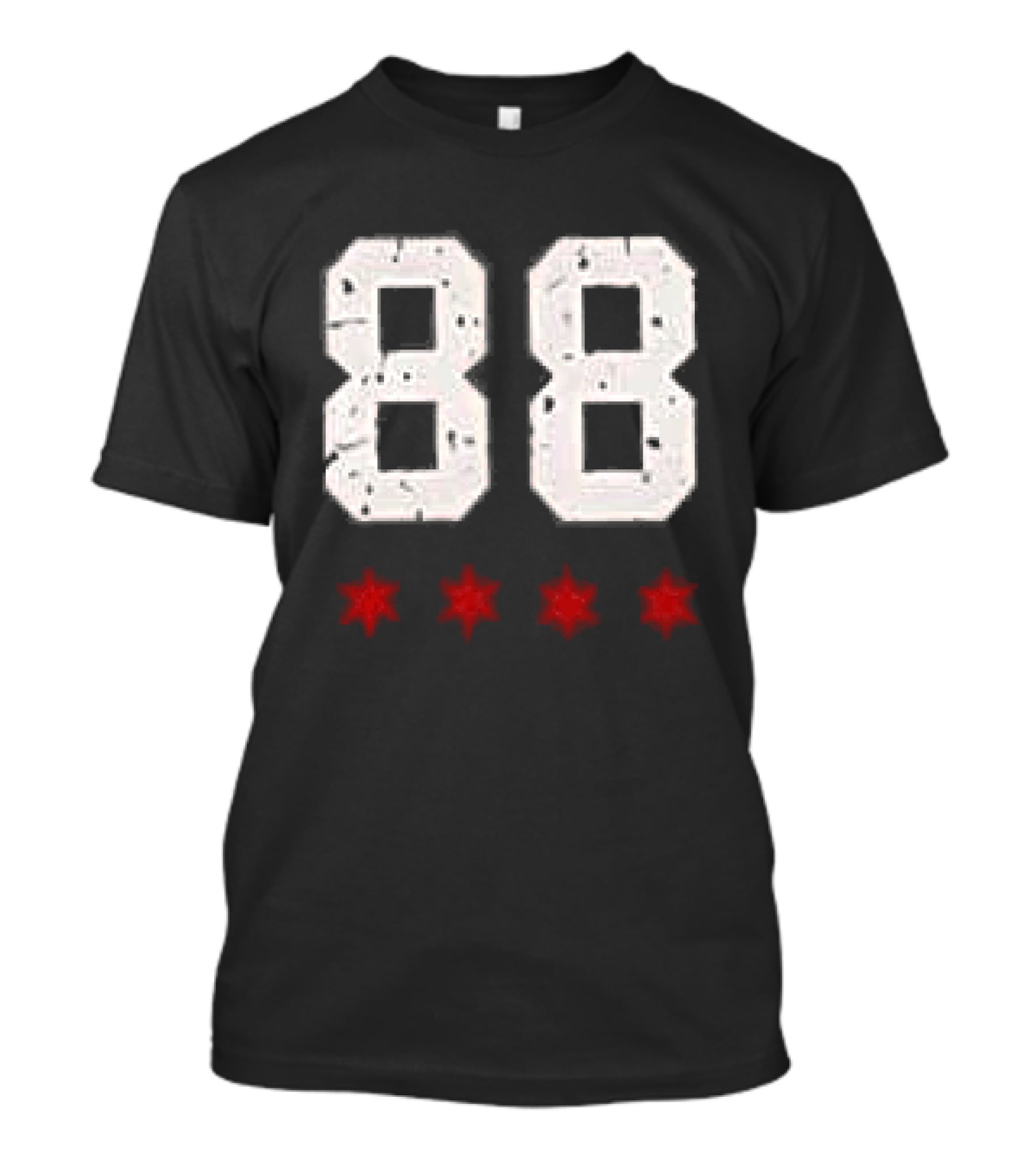 Chicago Blackhawks Showtime Returns 88 Three Red Stars T-Shirt