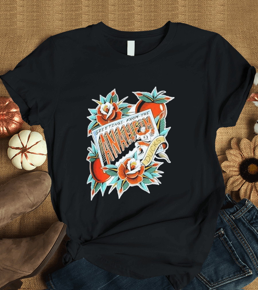 Greetings From The Anaheim Ducks Hockey Tattoo T-Shirt