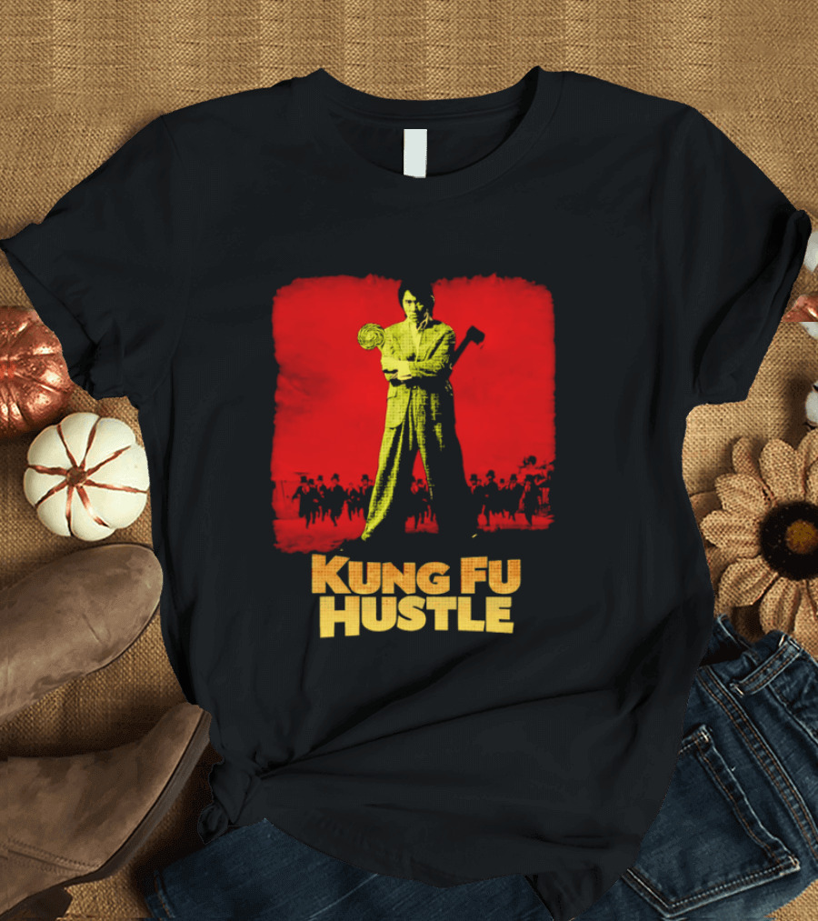 Kung Fu Hustle Axe Lollipop Scene Red T-Shirt