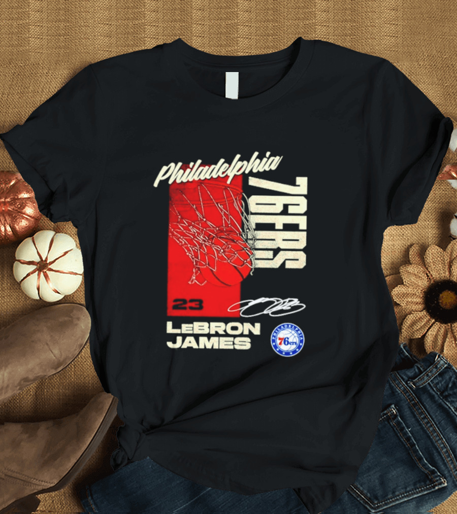 LeBron James 23 Philadelphia 76ers Basketball T-Shirt