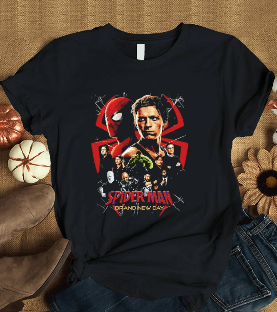 Spider Man Brand New Day Heroes Collage T-Shirt