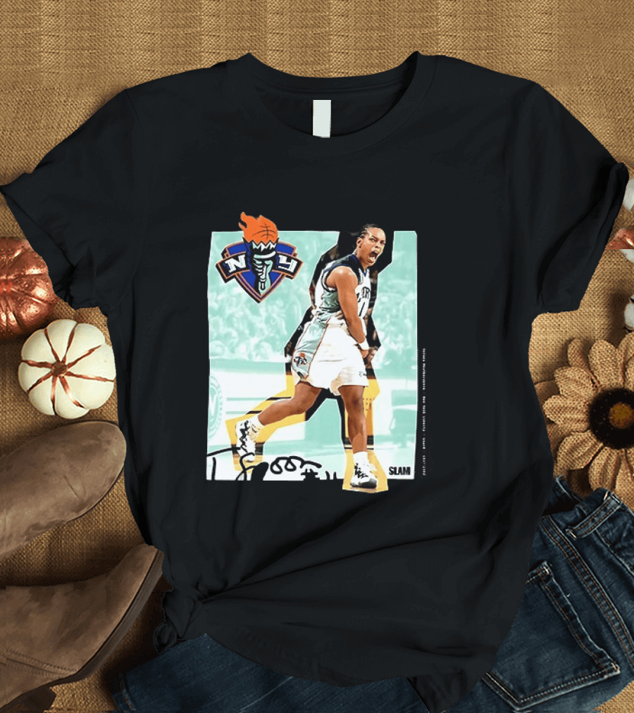 WNBA Legends Teresa Weatherspoon New York Liberty SLAM T-Shirt
