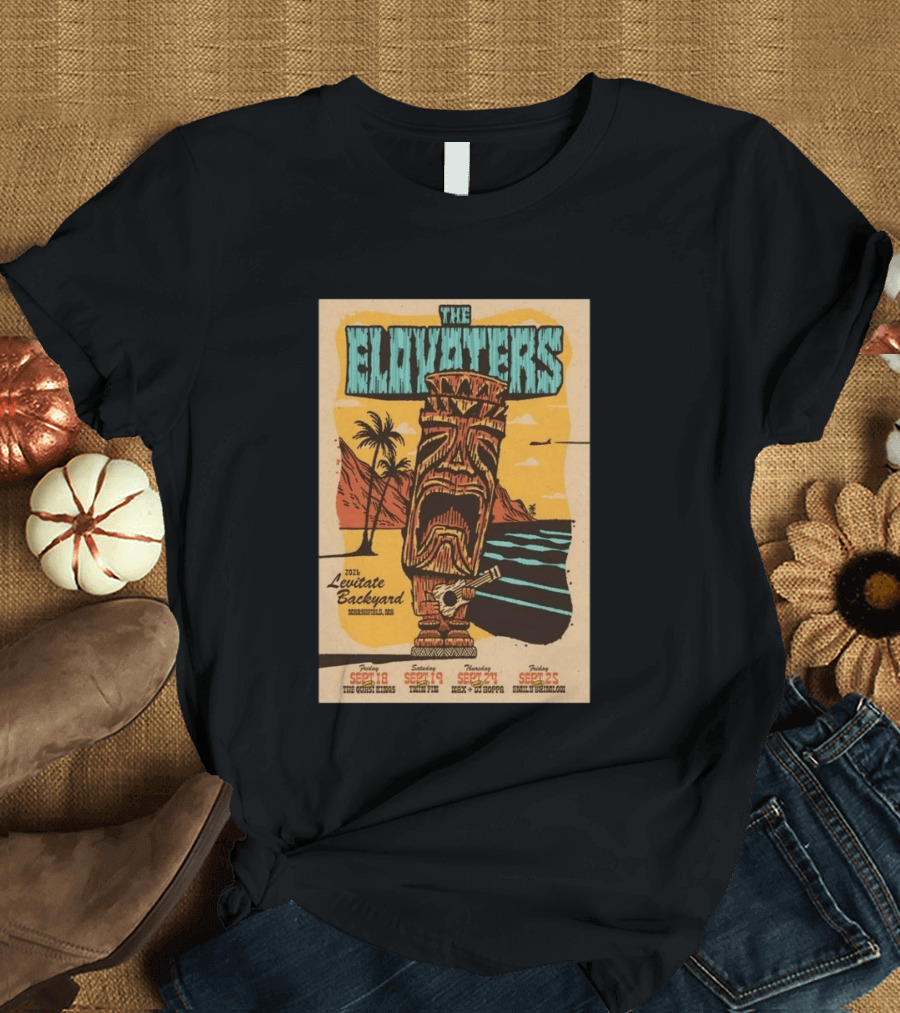 The Elovaters 2026 Levitate Backyard Marshfield MA Event With The Guess Who Max DJ Boppa Emily Rose Sept 18 25 T-Shirt