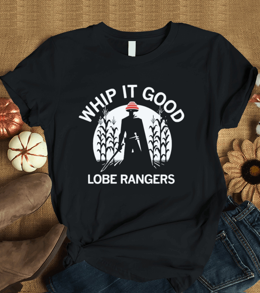 Whip It Good Lobe Rangers Cornfield Silhouette Red Hat T-Shirt