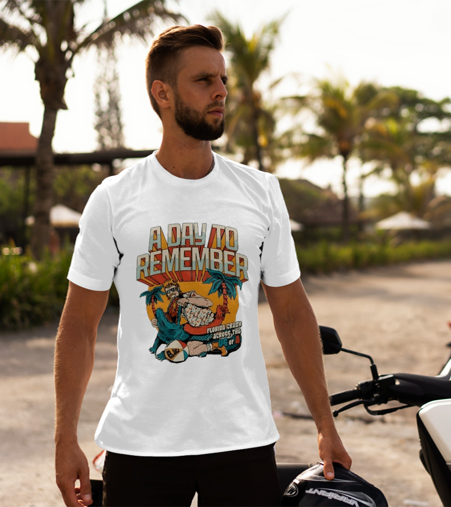 A Day To Remember Mullet Man Gator Florida Crazy Across The US Of A T-Shirt
