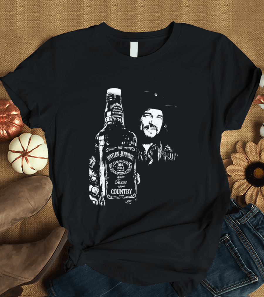 Waylon Jennings Old No 8 Brand Texas Country T-Shirt