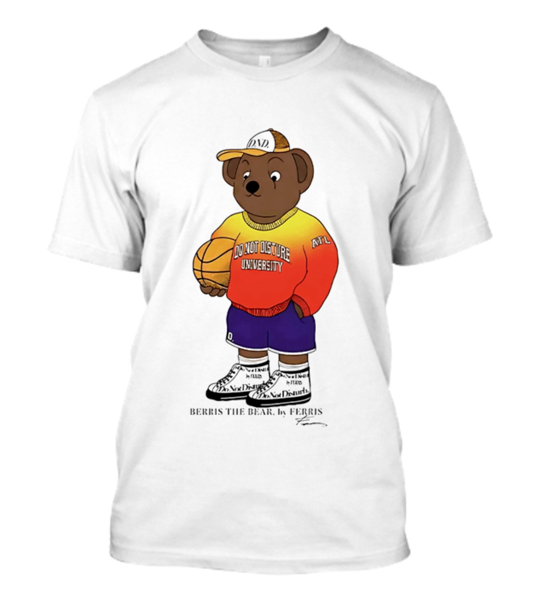 Berris The Bear Basketball Do Not Disturb University Giannis Antetokounmpo T-Shirt