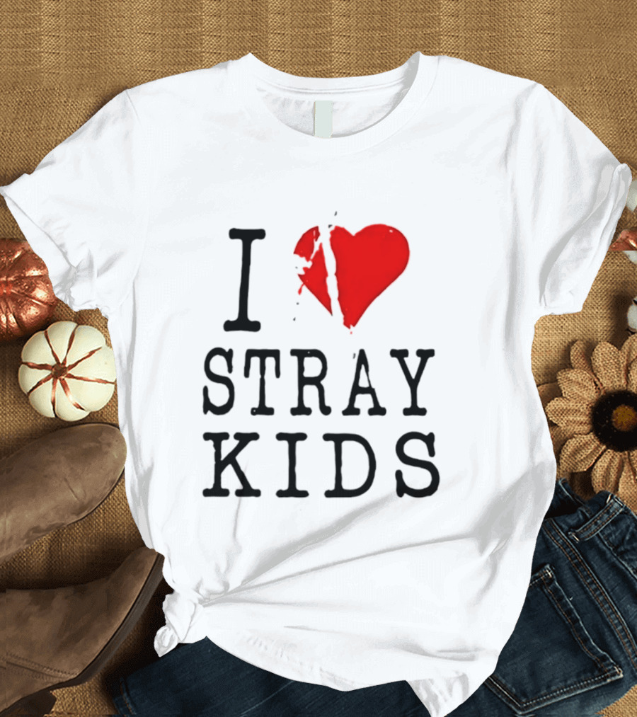 I Love Stray Kids Broken Heart T-Shirt