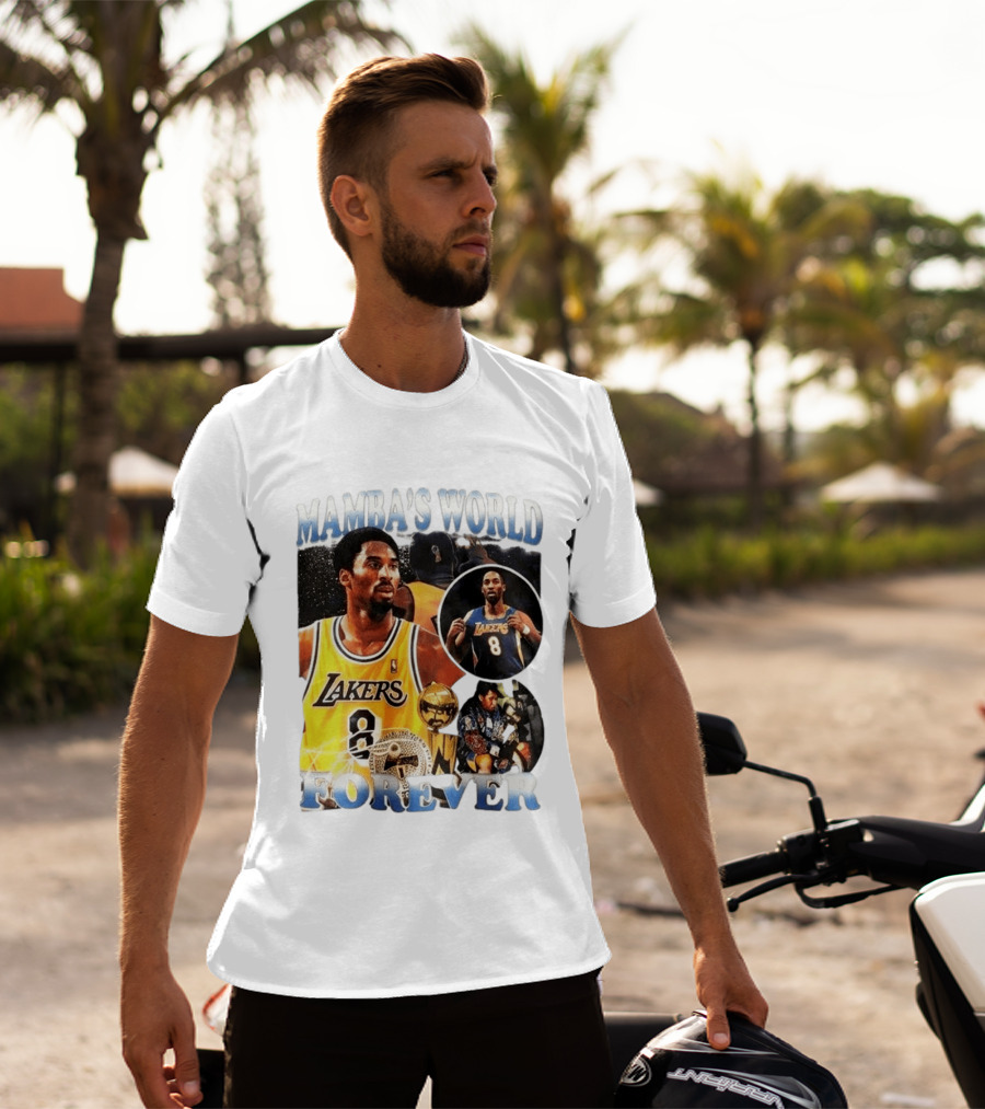 Mamba's World Forever Lakers Kobe Bryant 8 T-Shirt