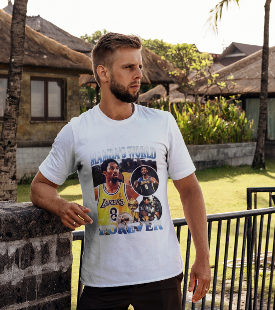 Mamba's World Forever Lakers Kobe Bryant 8 T-Shirt