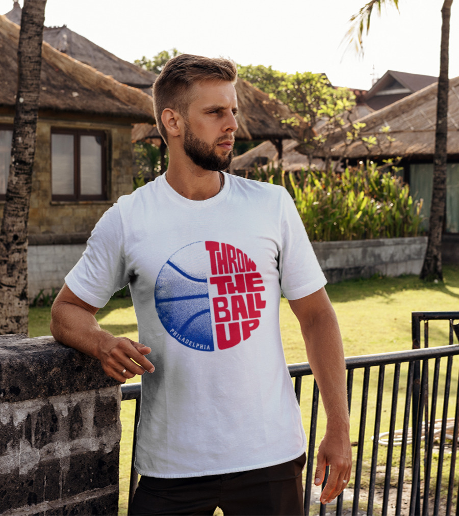 LeBron James Philadelphia 76ers Throw The Ball Up Basketball T-Shirt