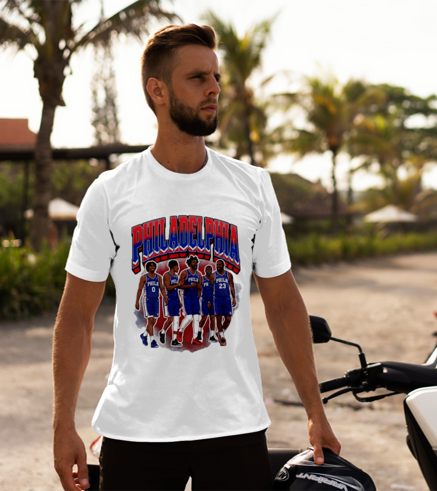 Philadelphia Basketball Starting 5 PHILA 23 0 T-Shirt