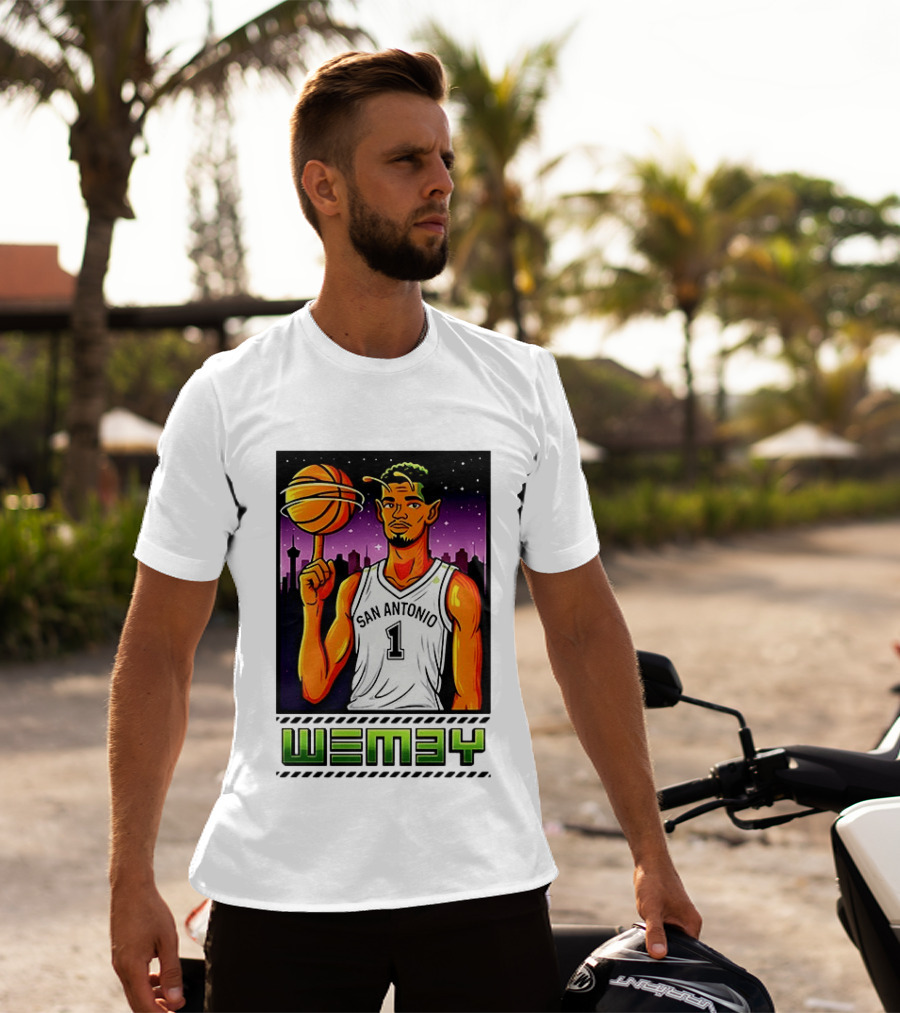 Wemby No 1 San Antonio Basketball Alien T-Shirt
