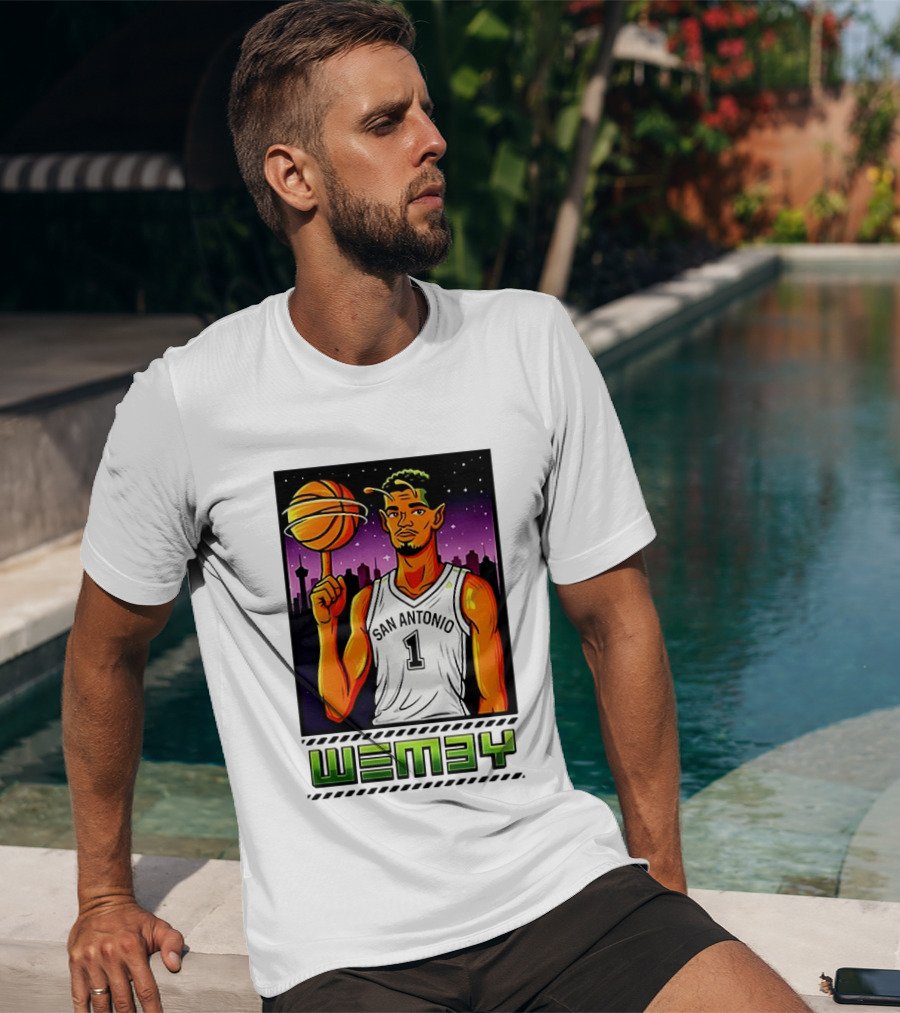 Wemby No 1 San Antonio Basketball Alien T-Shirt