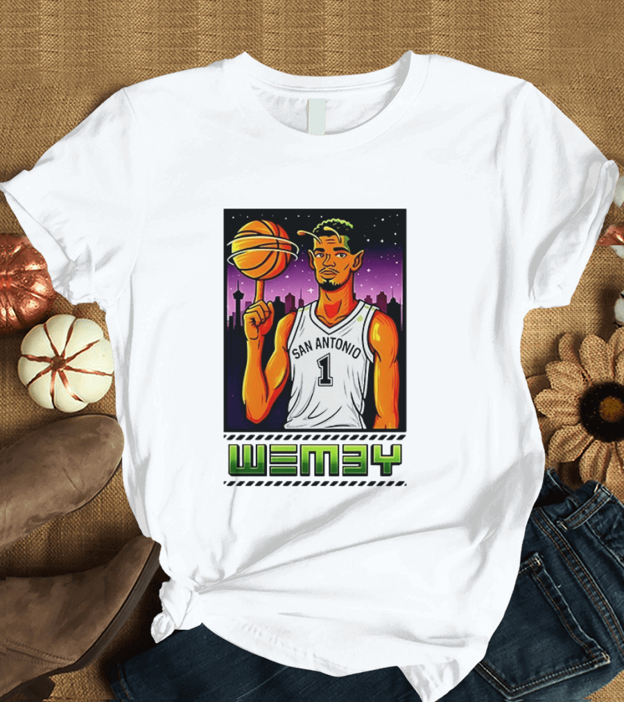 Wemby No 1 San Antonio Basketball Alien T-Shirt