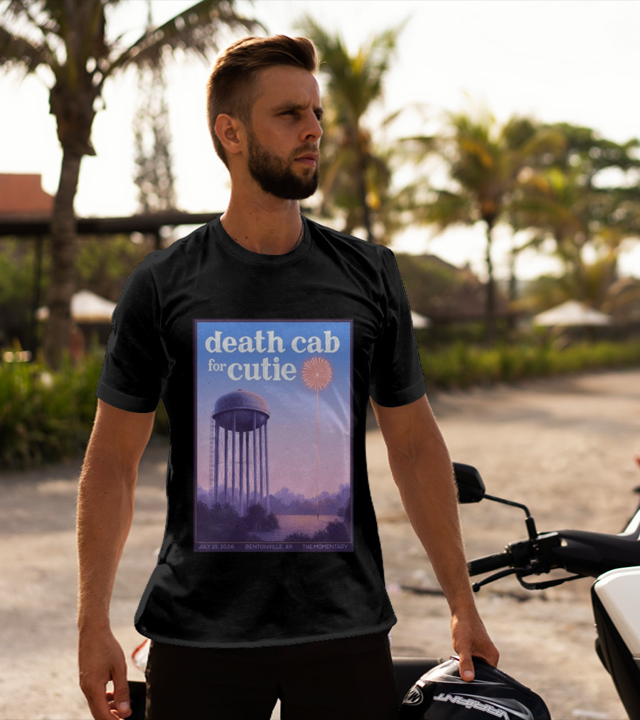 Death Cab For Cutie July 25 2026 The Momentary Bentonville AR Water Tower Firework T-Shirt