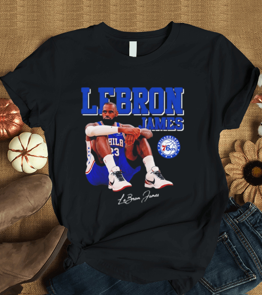 Lebron James 23 Philadelphia 76ers Basketball Phila 76ers 2026 T-Shirt