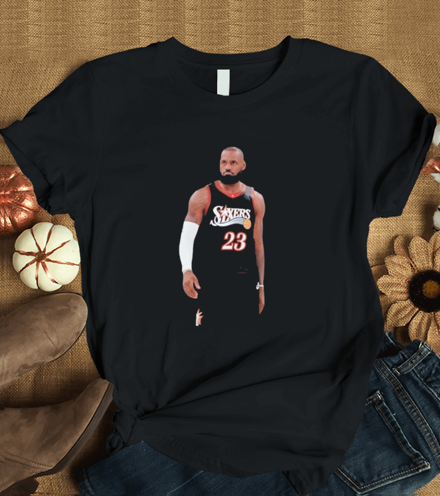 2026 LeBron James Philadelphia 76ers Number 23 Jersey T-Shirt