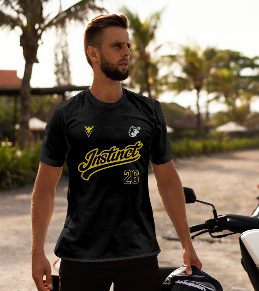 2026 Instinct Orioles Pokémon GO Night Team Yellow 26 T-Shirt