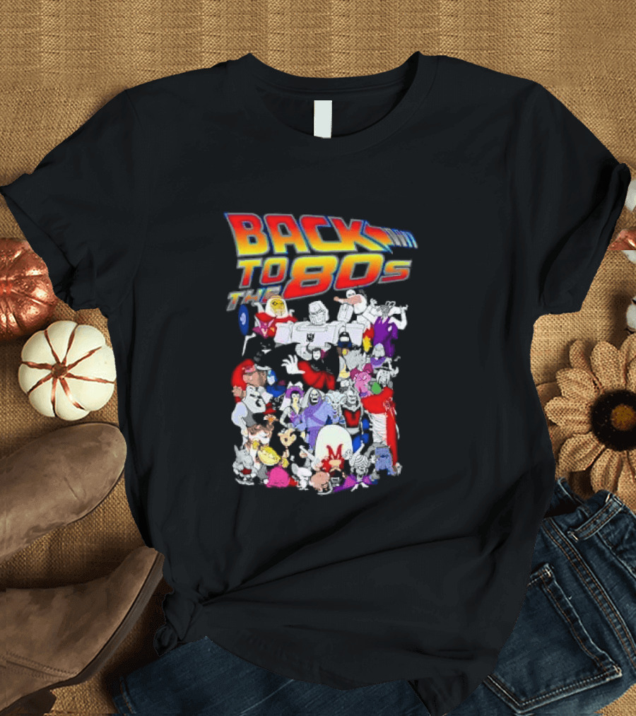 Back To The 80s Various Cartoon Villains Retro Nostalgia T-Shirt