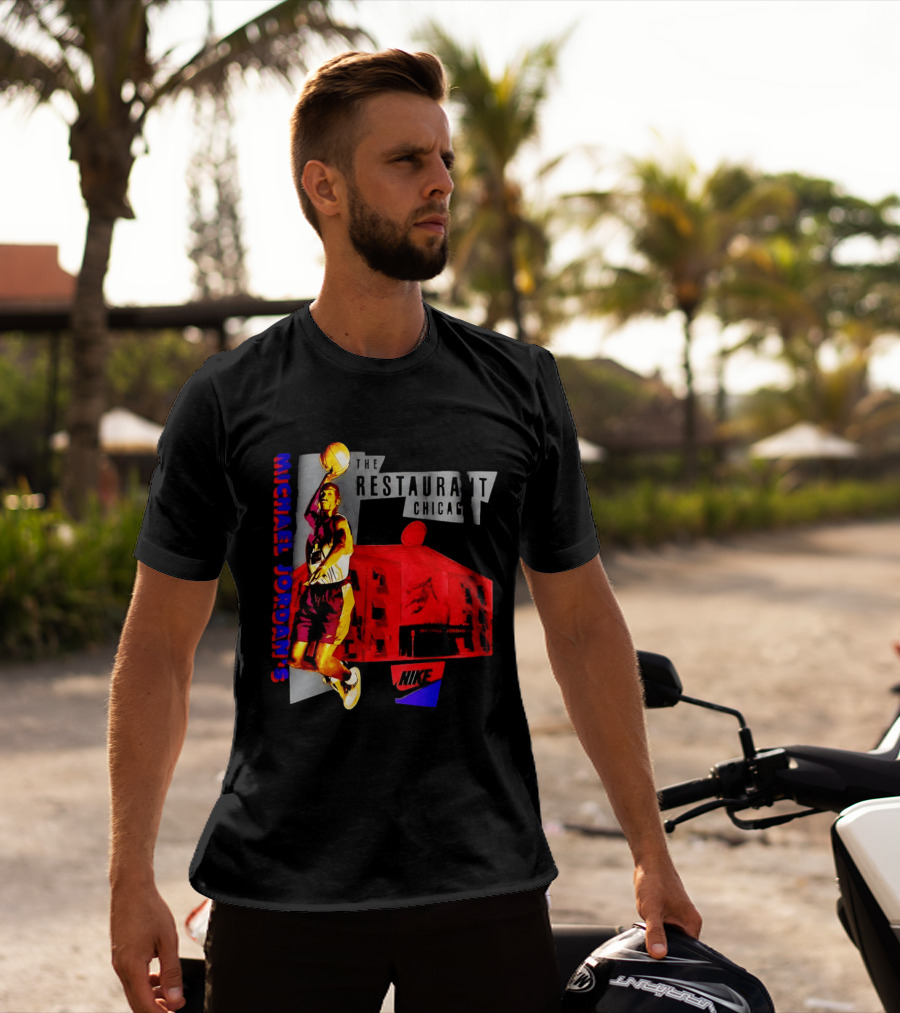 Michael Jordan's Restaurant Chicago Nike Basketball T-Shirt