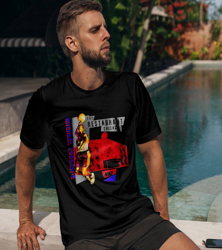 Michael Jordan's Restaurant Chicago Nike Basketball T-Shirt