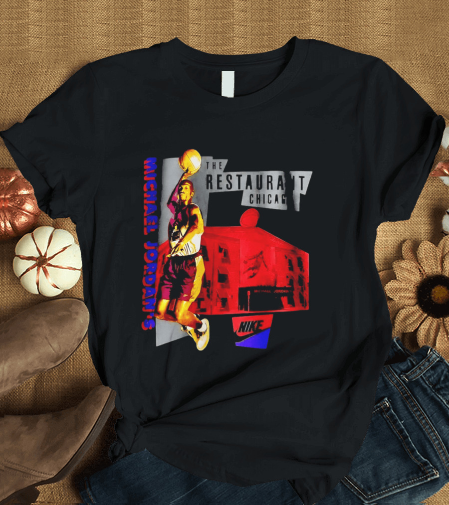 Michael Jordan's Restaurant Chicago Nike Basketball T-Shirt