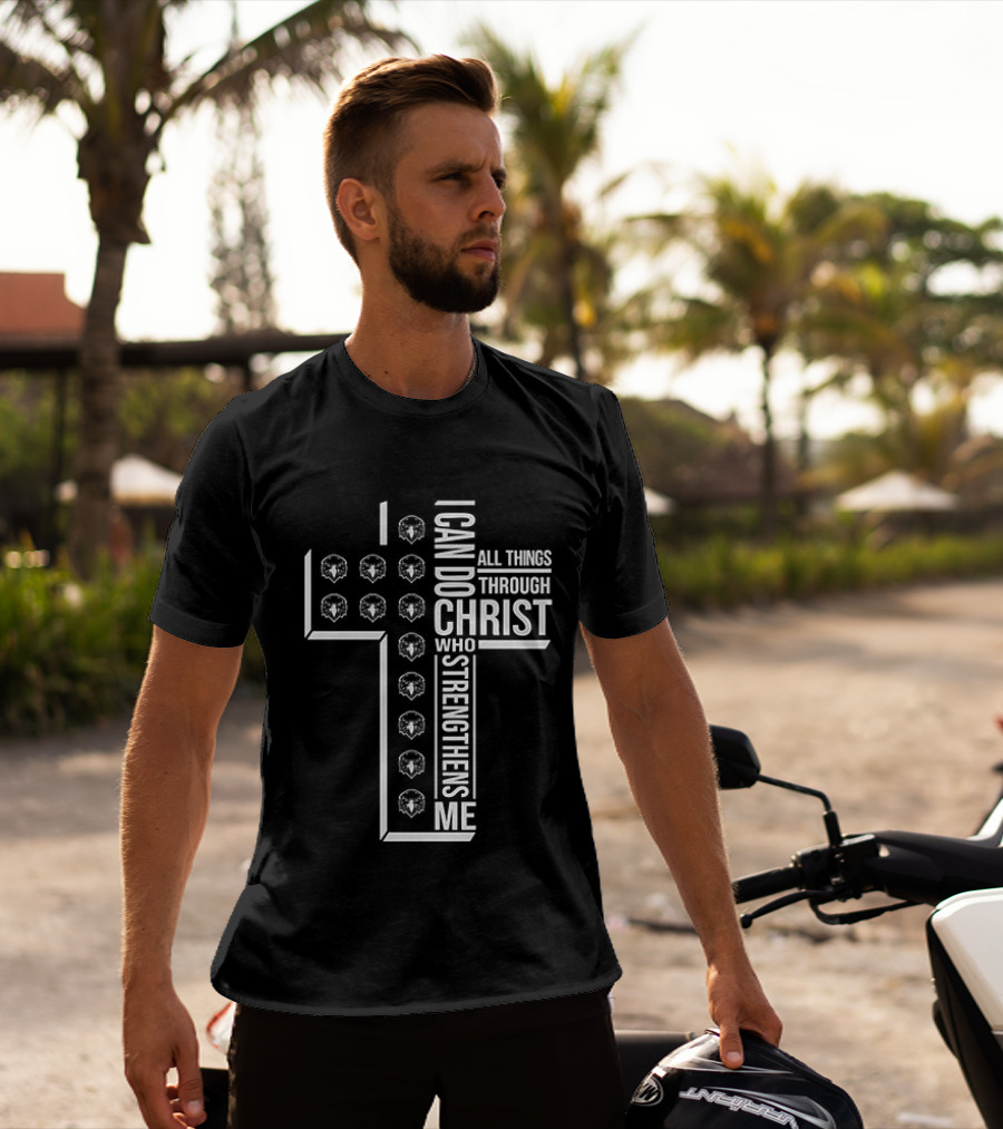 Canyon Ridge Middle School I Can Do All Things Through Christ Who Strengthens Me Cross T-Shirt