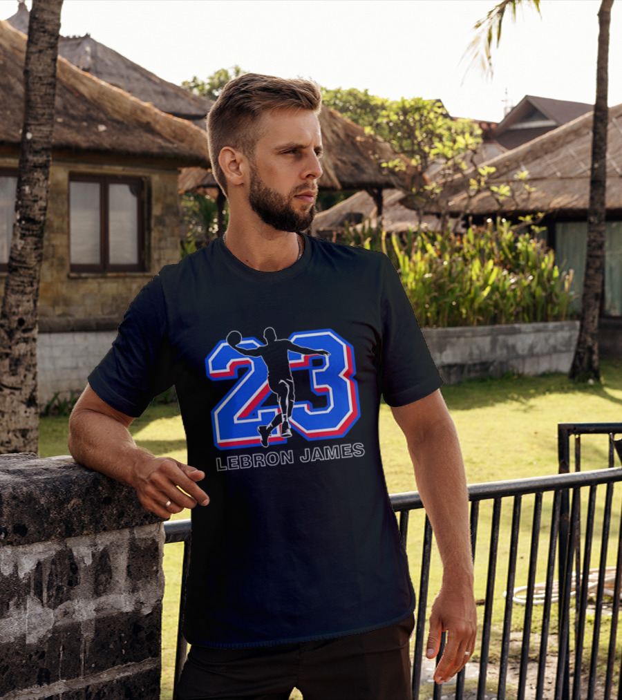 LeBron James 23 Basketball Dunk T-Shirt