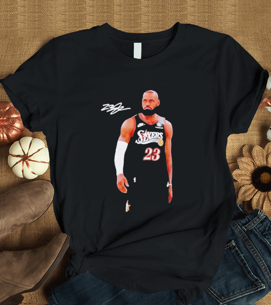 LeBron James 76ers 23 Basketball Edition T-Shirt