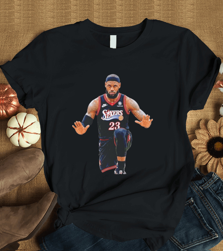LeBron James 23 Philadelphia 76ers Jersey T-Shirt