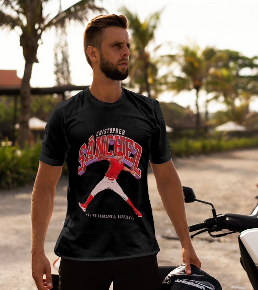 Cristopher Sánchez 61 Philadelphia Baseball Pitcher Image T-Shirt
